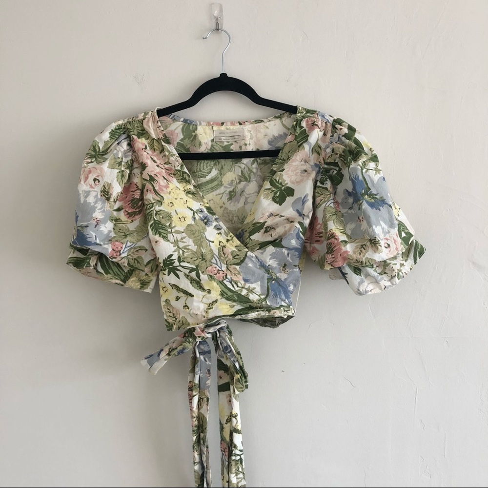 Urban Outfitters Dirndl Wrap Blouse